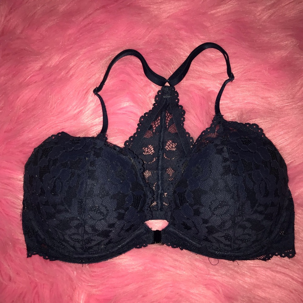 Navy Blue Racerback Victoria Secret by PINK Bra